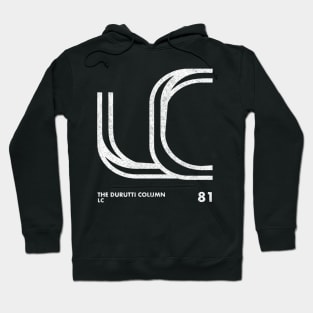 The Durutti Column / LC / Minimalist Design Artwork Hoodie